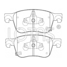 Conjunto de pastilhas de freio para carro semi-metálico Tiida